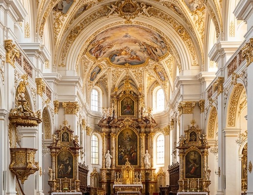 Monumentaler Hochaltar Barockbasilika Attel